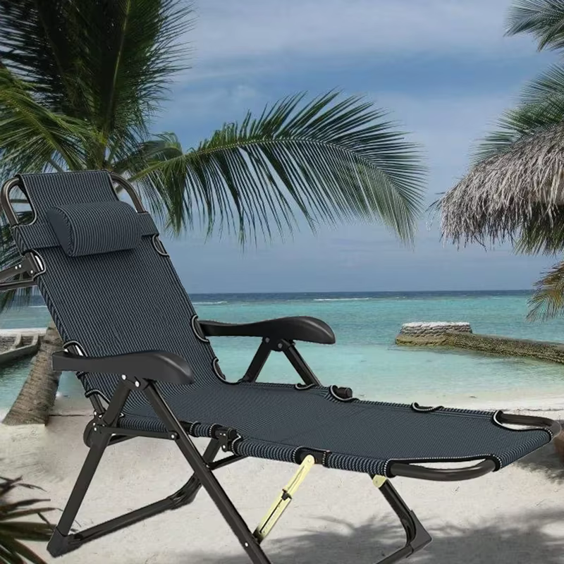 % une chaise pliante intérieure et extérieure, lit réglable, chaises de plage, siège de Camping, bur