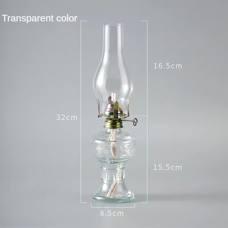 Lampe à huile en verre vintage, design rustique, décoration intérieure, éclairage d'ambiance, lanter