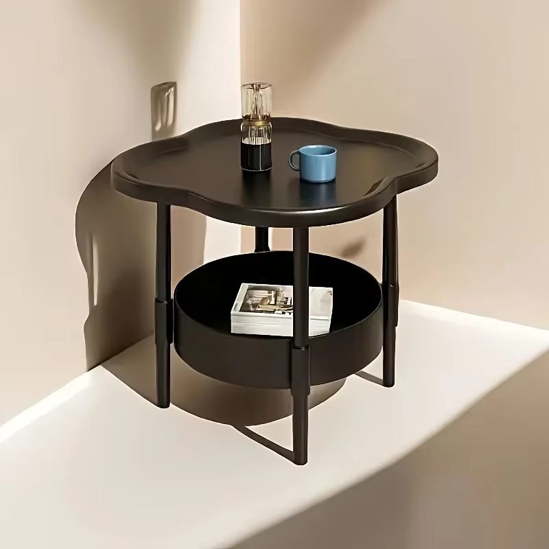 Table basse créative moderne minimaliste, salon, support de rangement Mobile, Table d'angle, canapé 