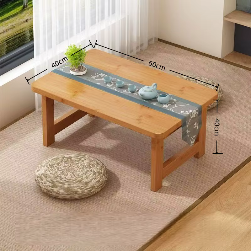 Table basse de style japonais Tatami, table basse pour fenêtre en baie, balcon, table basse pliable 