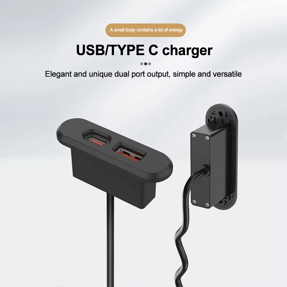 Bureau intégré prise USB meubles bureau Portable double USB prise de charge ordinateur bureau meuble