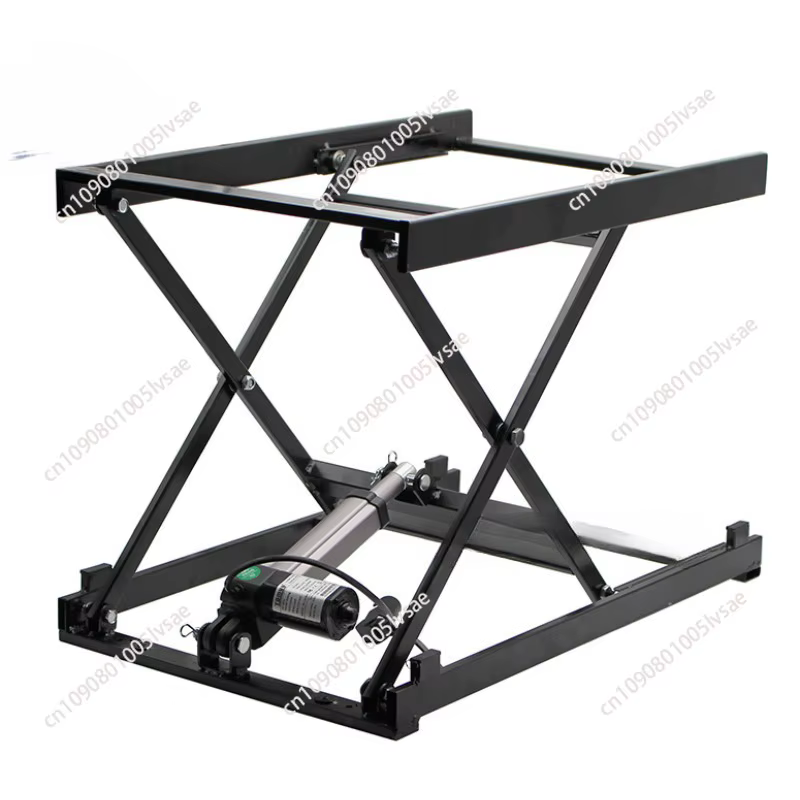 Table basse de levage électrique, Table à manger 24V, matériel de levage, cadre en fer pliant, téléc