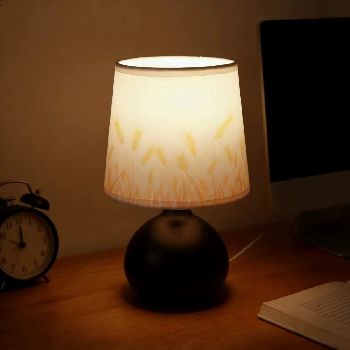 Lampe de chevet, lumière chaude douce à intensité variable, petite lampe de chambre, salon, chambre 