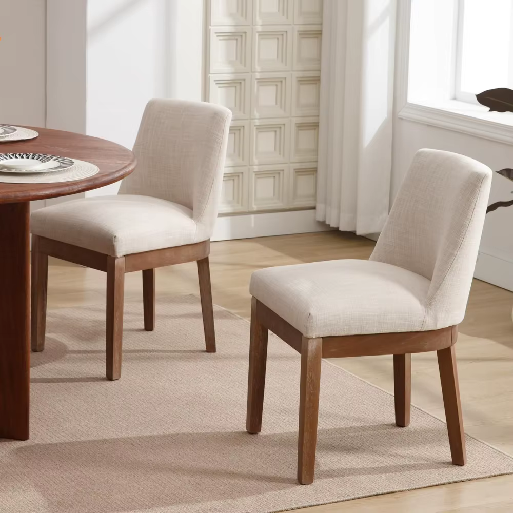 Ensemble de 2 chaises de salle à manger modernes, confortables, avec dossier, chaises d'appoint de c