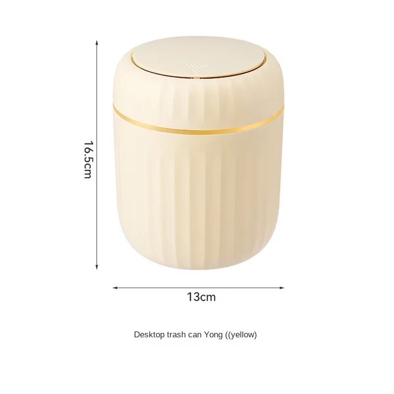 Mini poubelle de bureau avec couvercle, poubelle, chambre à coucher, bureau, boîte de rangement, pla