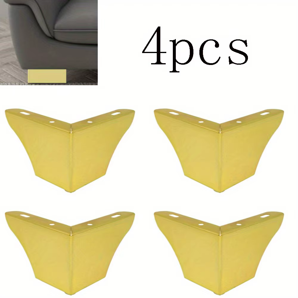 4 pièces Pack pieds de meubles pieds de meubles minimalistes pieds de canapé en métal remplacement c