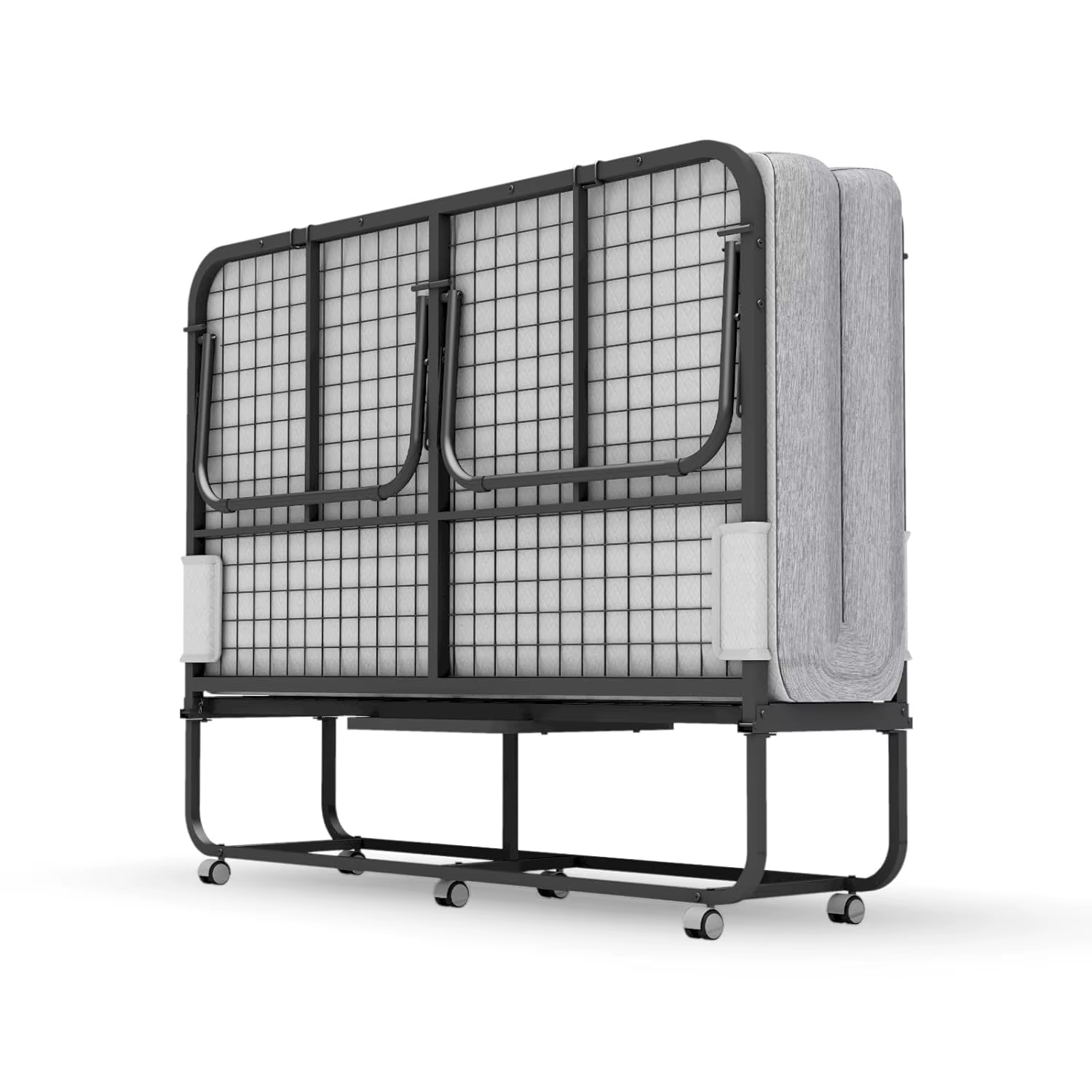 Lit pliant grand format avec matelas - Lit pliant extra large 75''x54'' pour invités, gain de place,