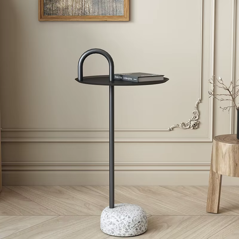 Table ronde moderne, table d'appoint, table basse, table de salon, table à thé, table centrale pour 