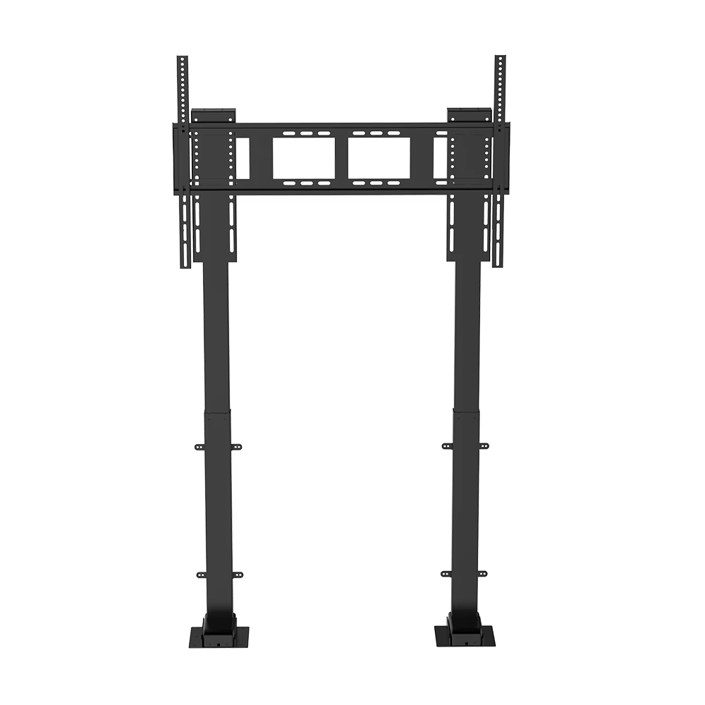Support TV vertical motorisé réglable en hauteur de 65 à 100 pouces, système électrique intelligent