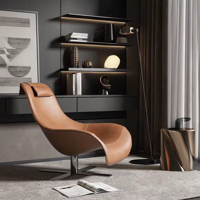 Chaises de Lecture Nordiques Modernes et Ergonomiques, Mobilier de Salon Confortable