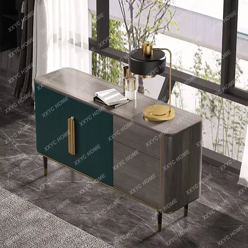 Meuble d'appoint moderne de luxe léger pour entrée de hall