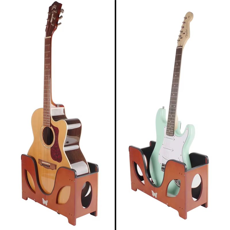 Support de guitare, support de sol de guitare pliant, support de guitare réglable support de support