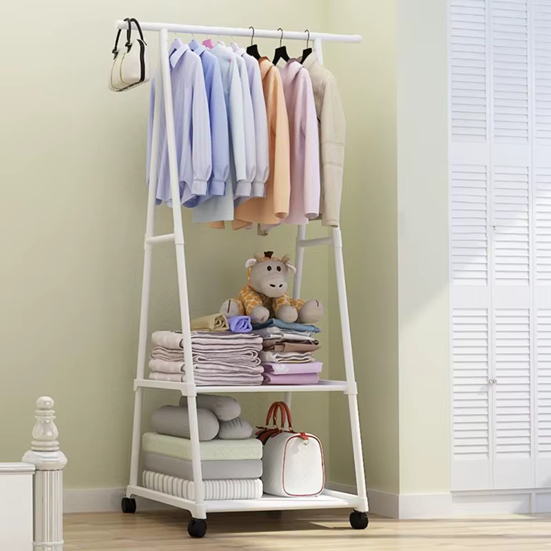 Porte-vêtements monté au sol, cintre Simple, porte-chapeaux, chambre pliante triangulaire, ménage, s