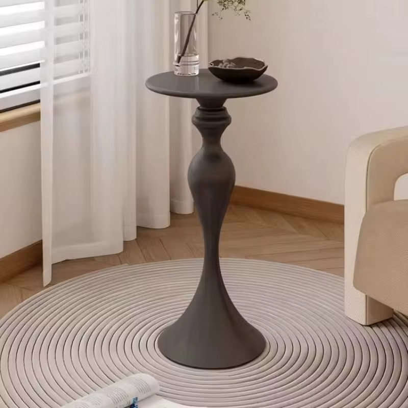 Nordique minimaliste moderne petit espace chevet salon canapé Table basse fer Table ronde Table d'an