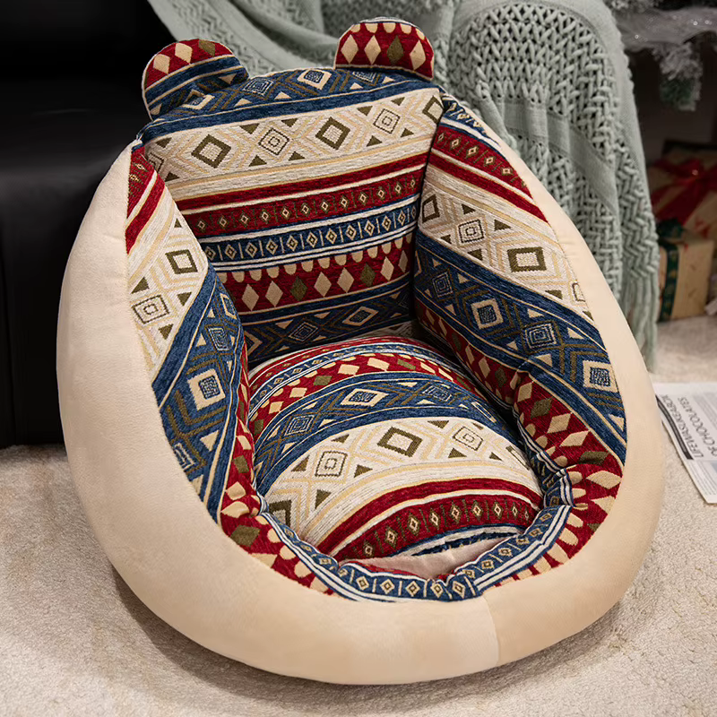 Coussin de dossier imprimé style bohème pour canapé tatami, idéal pour l'automne et l'hiver, pour sa