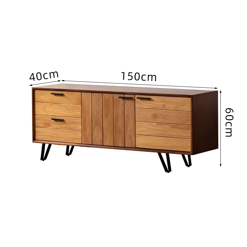 Meuble Tv esthétique américain avec tiroirs de rangement, meuble Tv rétro classique, rangement caché