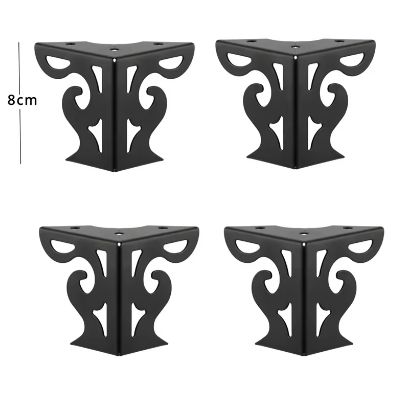 Pieds de canapé évidés de style européen, pieds de meubles modernes, finition 256, armoire de table,