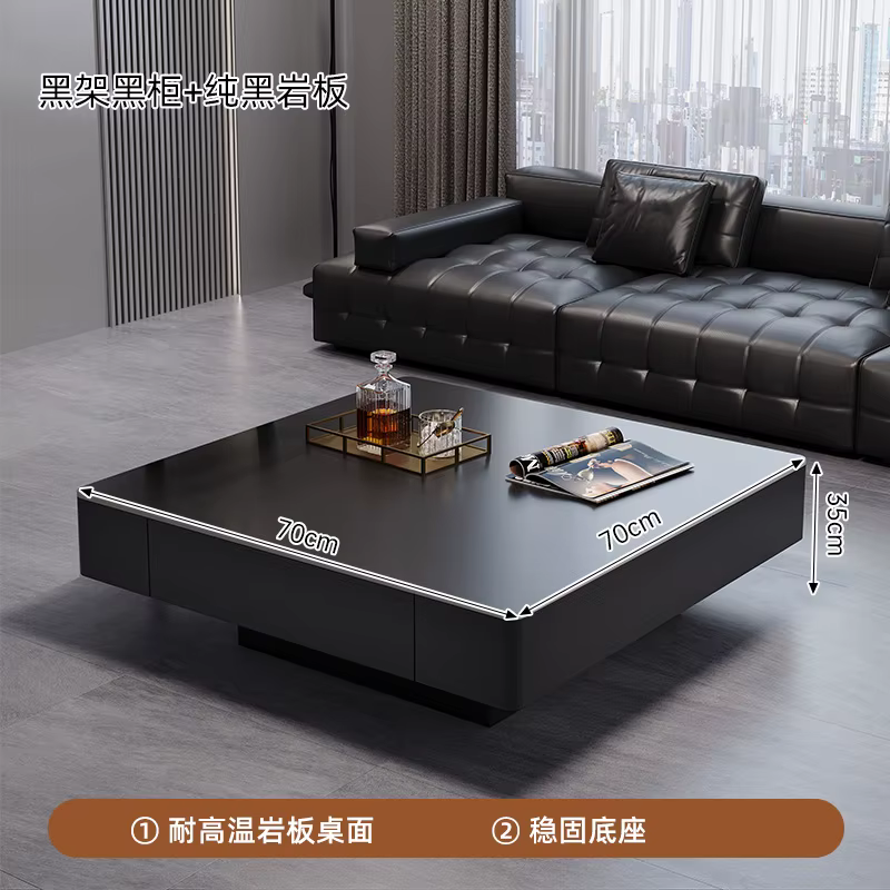 Ornements simples Table basse affichage Unique carré Glam Table basse Design salon Tavolini Da Salot