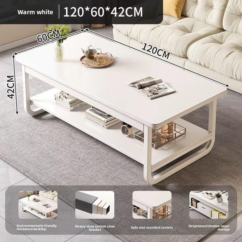 Nouvelle table basse rectangulaire pour petit appartement, salon ou bureau – petite table à thé dome