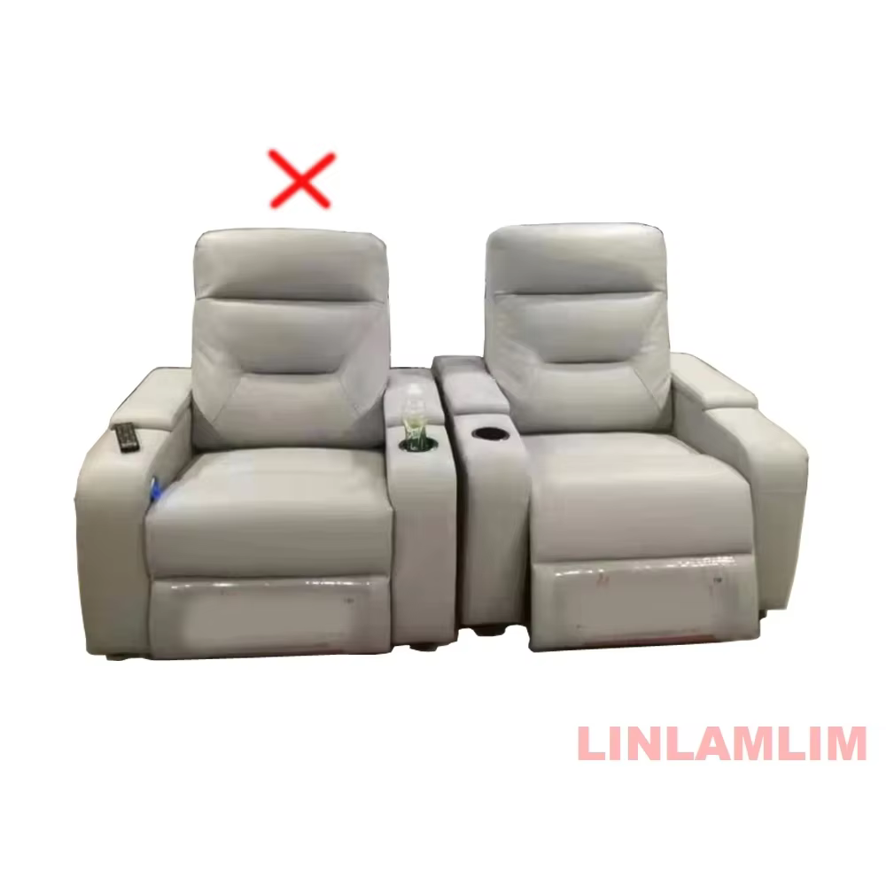 Linlamlim-Canapé inclinable électrique en cuir véritable, sièges à réenclenchement électrique, faute