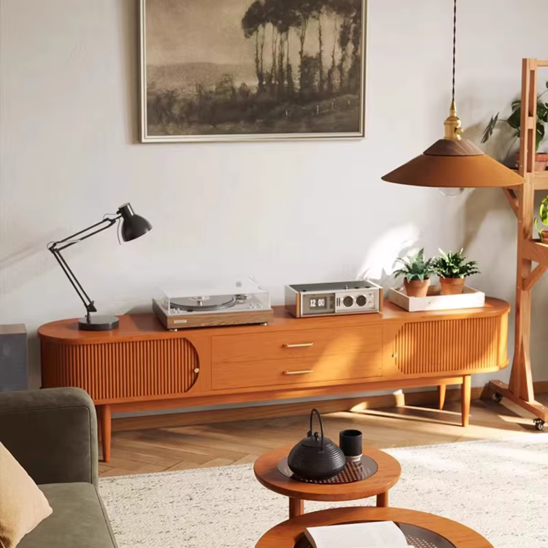Meuble Tv De beauté nordique, tiroirs De rangement, meuble Tv moderne Premium, Vintage Simple, meubl