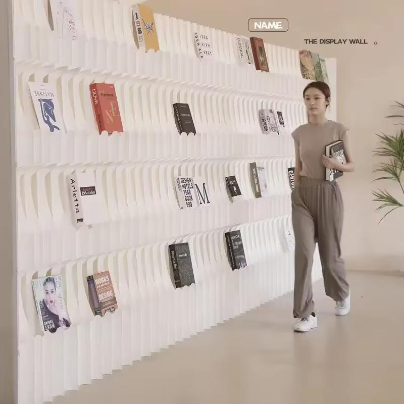 Nouvelles étagères de livres de bureau pliantes en papier rétractable, bibliothèque mobile, organisa