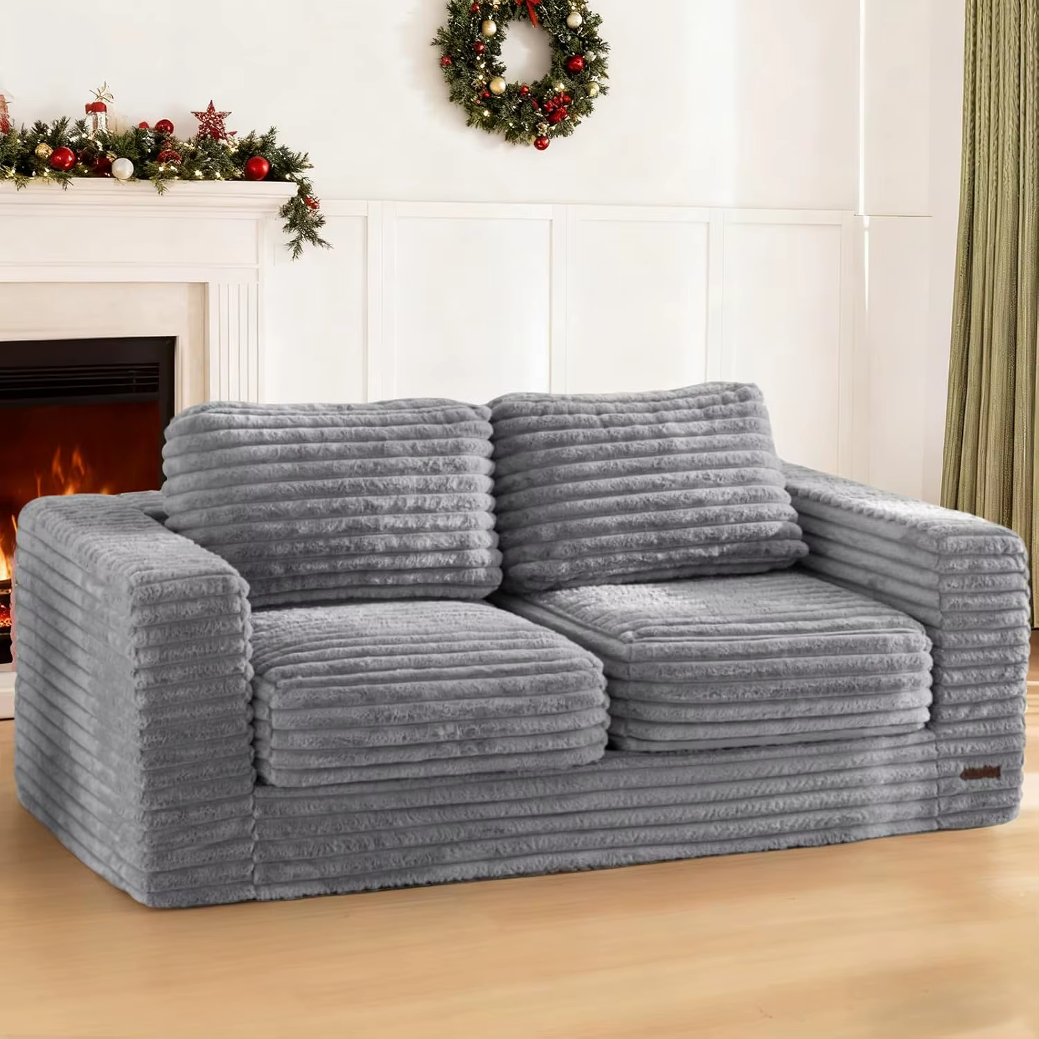 Fauteuil pouf géant rembourré, canapé d'appoint, coussins de sol, accoudoirs, grand canapé en peluch