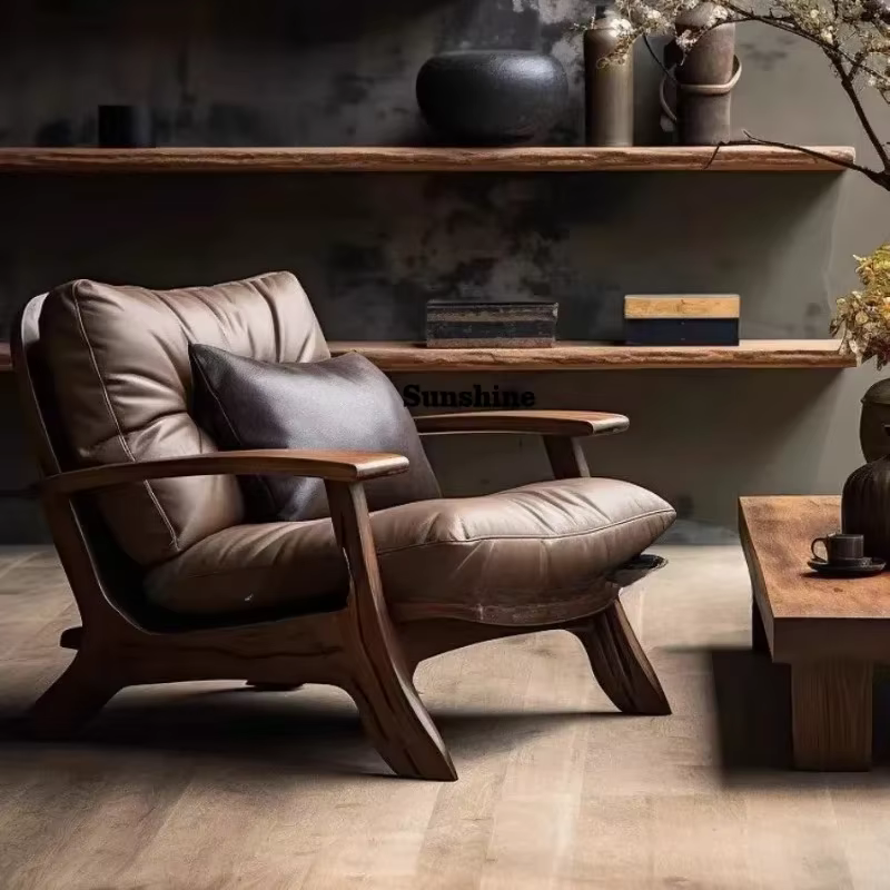 Canapé chinois en bois massif, bois massif, personnalisable, canapé de salon, fauteuil, FT Anti-corr