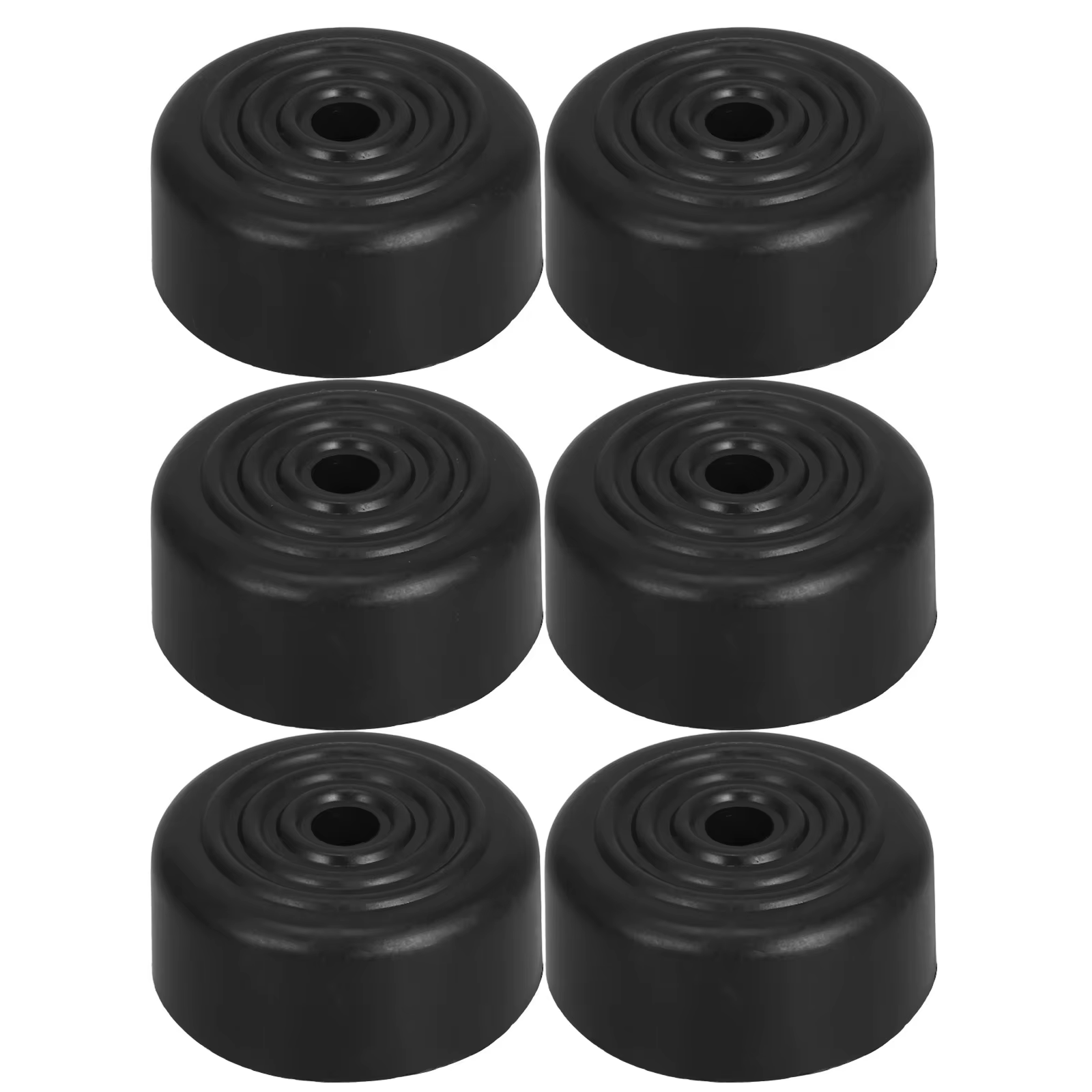 6 pièces noir 5Cm rond conique canapé jambes remplacement Durable vis dans les pieds de meubles pour