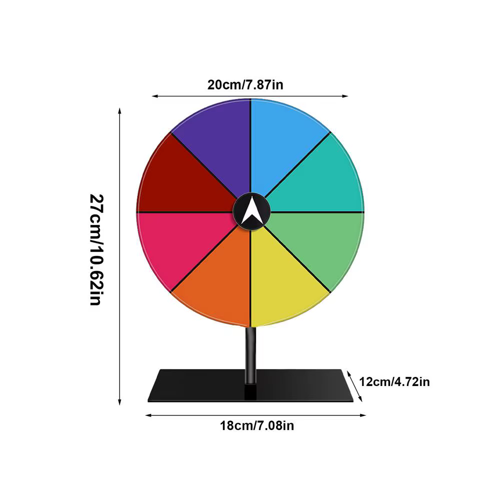 Ensemble de roulette de prix de table avec stylo effaçable et gomme pour les rassemblements en pub, 