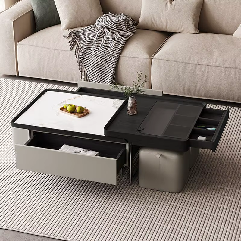 Table basse minimaliste moderne, luxe italien, tendance, Premium, tiroirs, Table de salon, meubles D