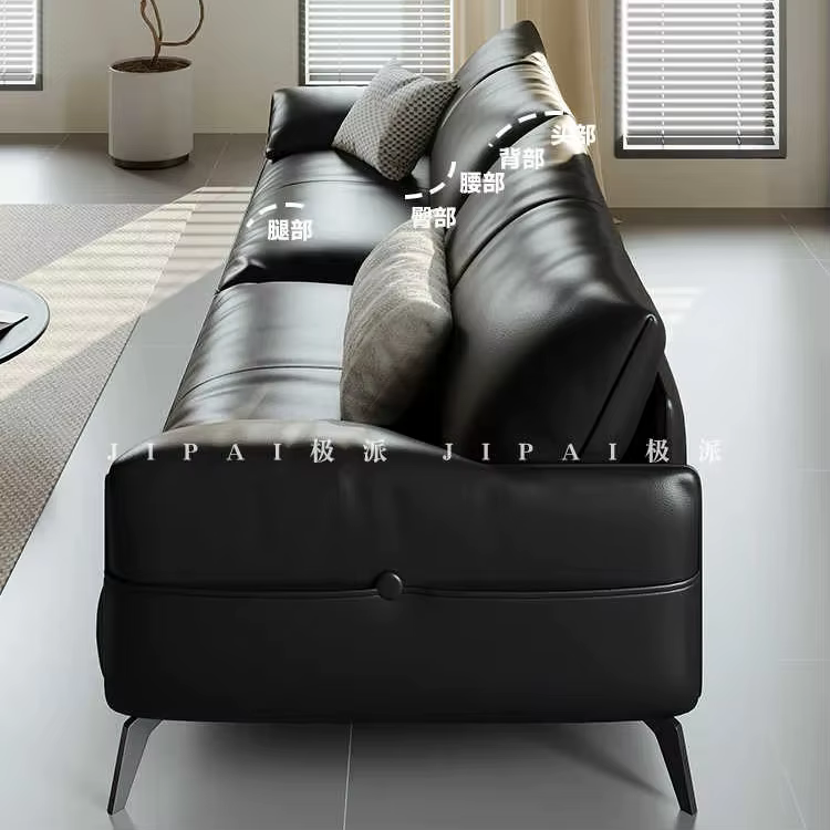 Ensemble de canapé en cuir moderne de Style européen, mobilier de bureau à domicile de haute qualité
