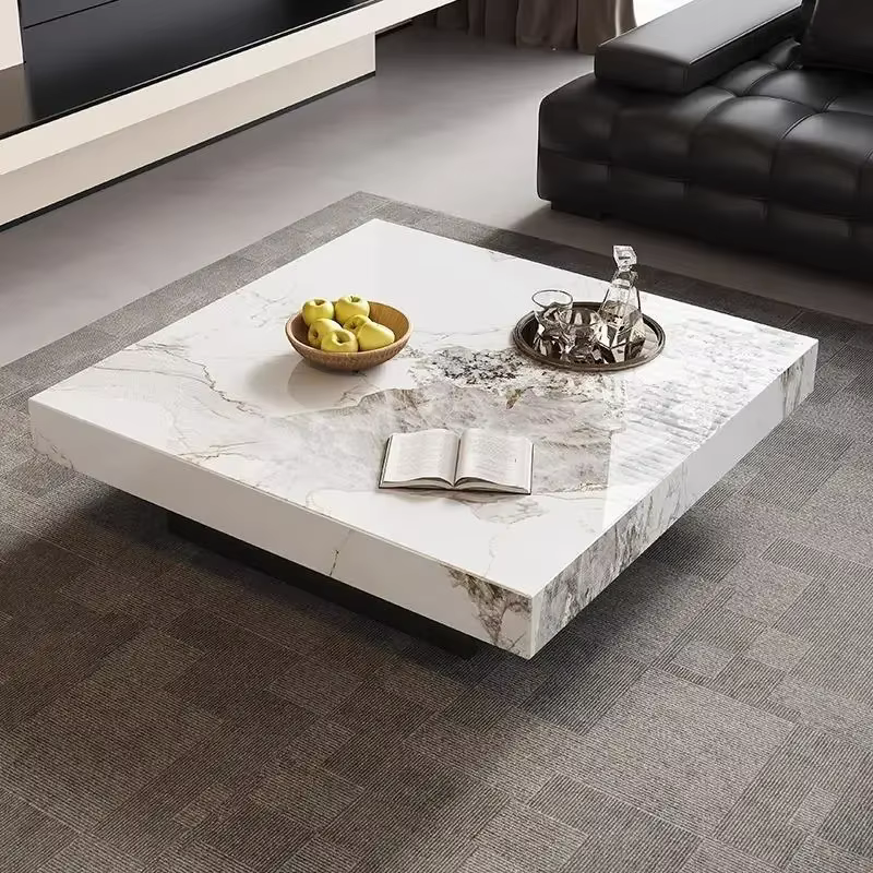 Table basse minimaliste Unique de luxe design moderne Table basse nordique esthétique debout mobile 