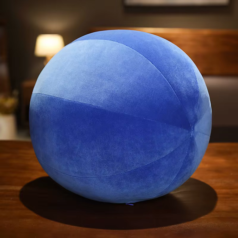Coussin Boule Ronde en Velours de Style Nordique, Pouf de Siège en Peluche, Décor de Canapé de Chamb