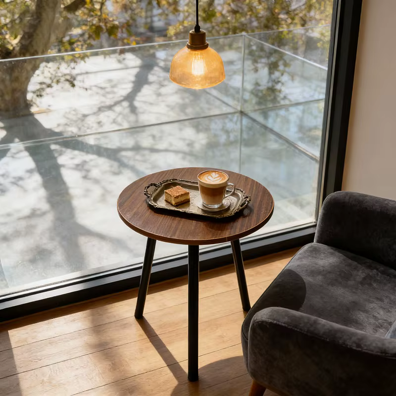 1 petite table basse à rotonité simple. | Table d'angle d'appoint pour canapé, pour salon, chambre