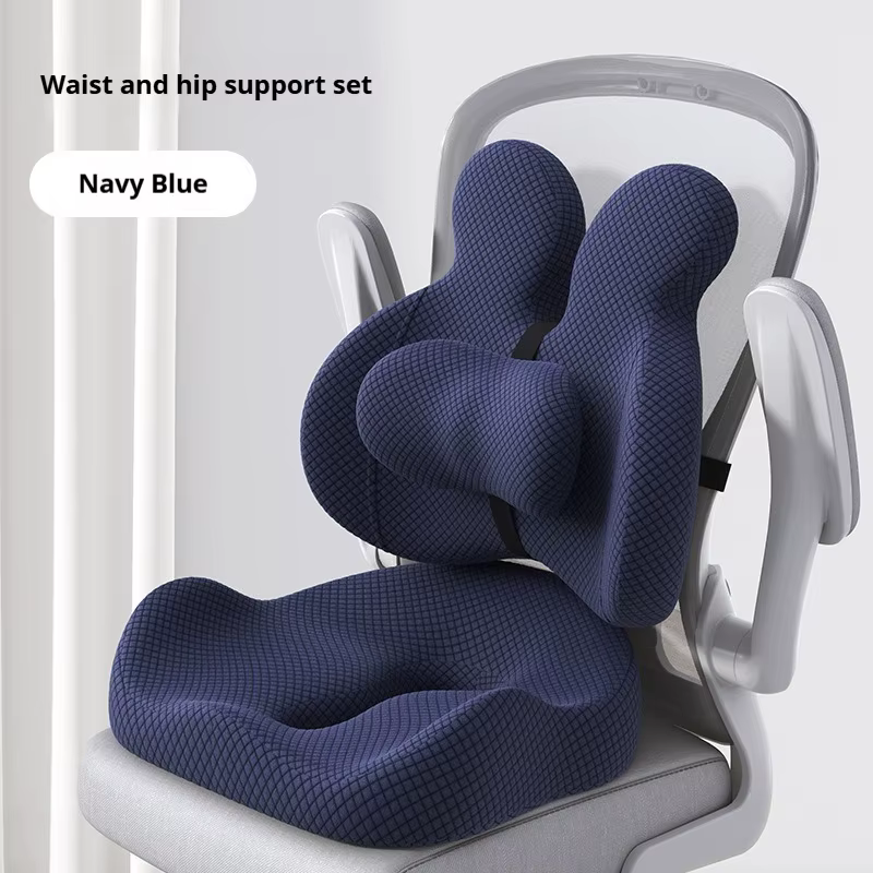 Coussin de chaise de bureau ergonomique en mousse à mémoire de forme pour le soutien lombaire et des