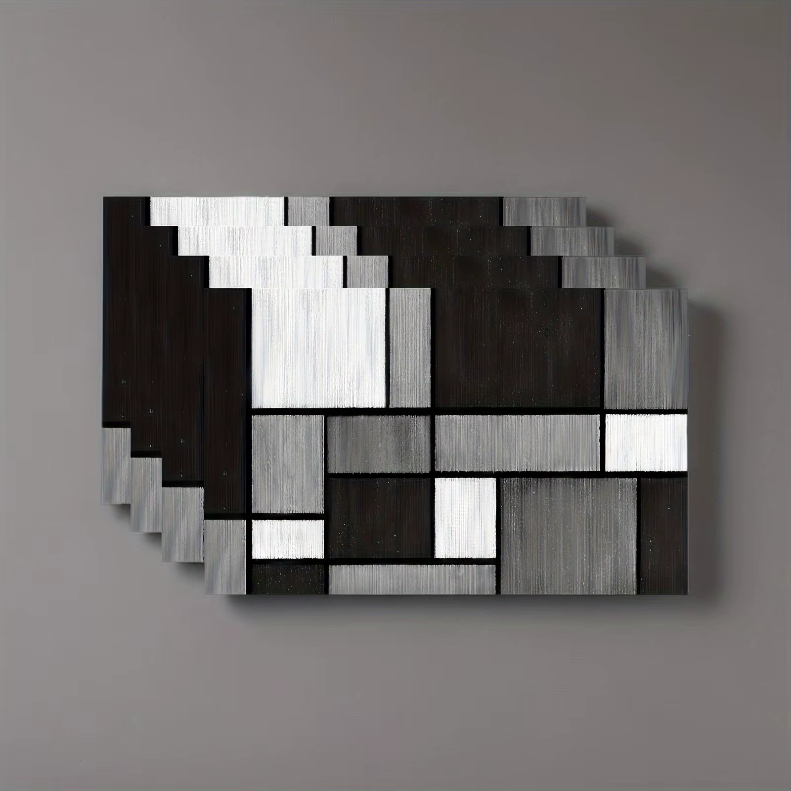 1 pièce - Sets de table modernes et créatifs à motif géométrique noir et blanc, adaptés à la décorat