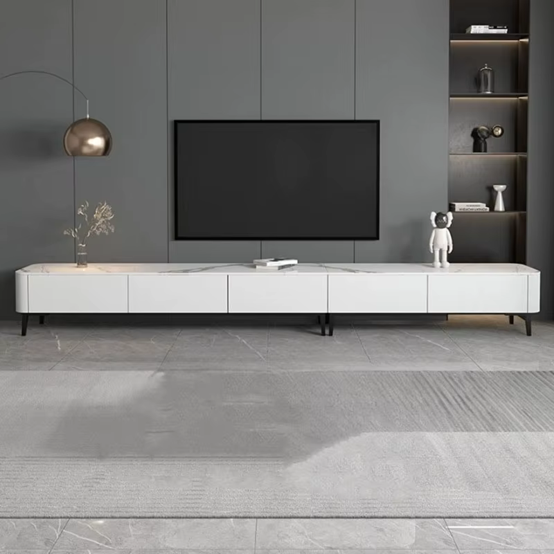 Meubles de télévision design de rangement pieds en métal de luxe modernes supports de télévision nor