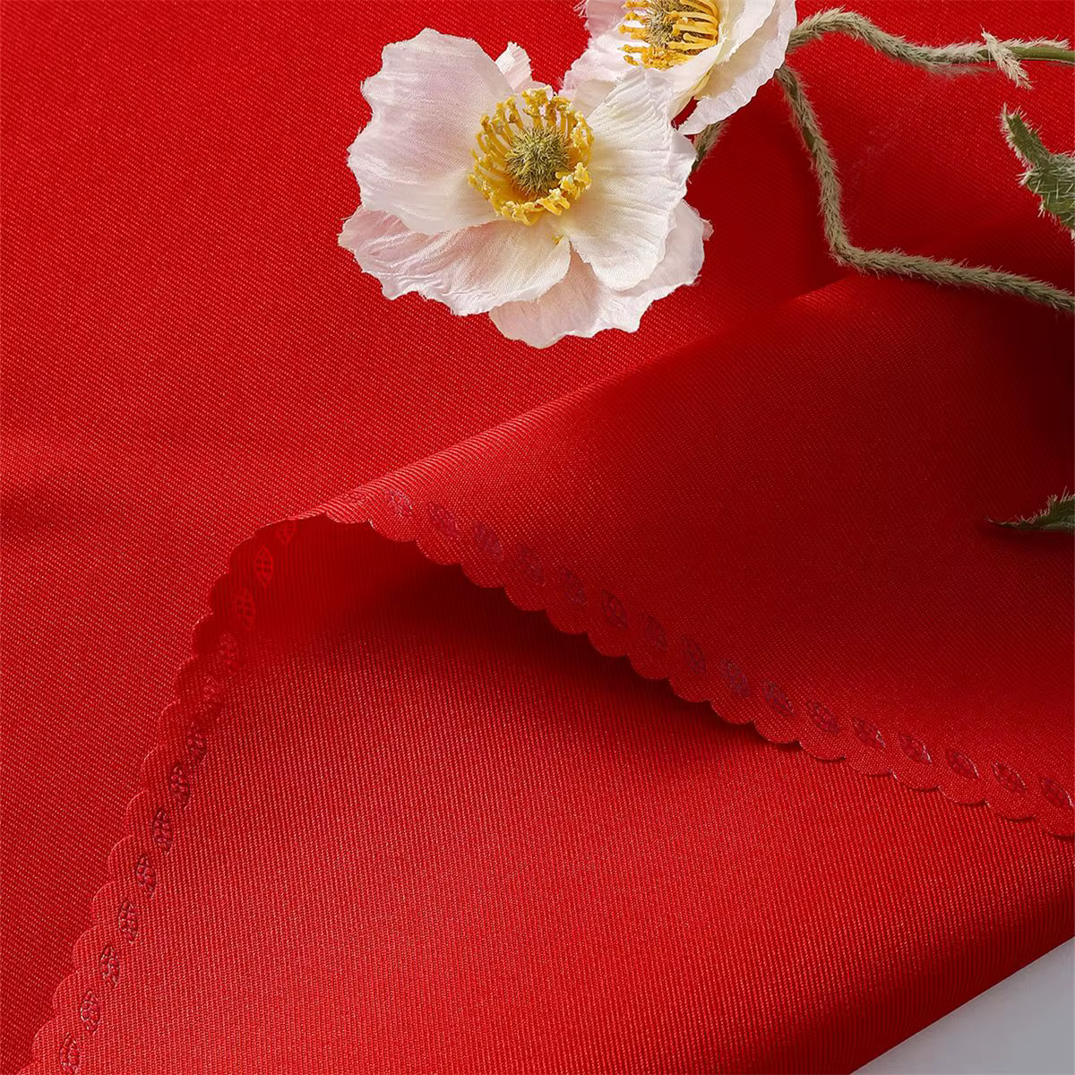 Ensemble de 6 Serviettes de Table en Polyester Lavable, 48x48cm, Tissu de Qualité Supérieure, pour C