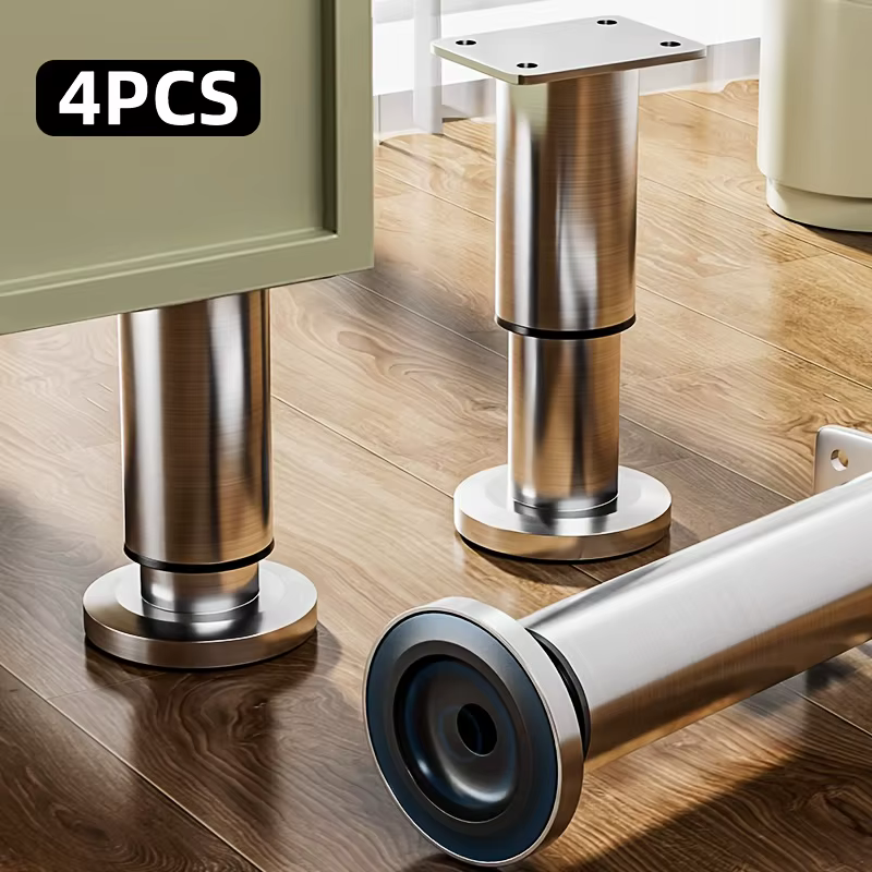 Pieds de meubles réglables robustes – Réglage de la hauteur sans outil (4,72" à 16,5" /12-42 cm), co