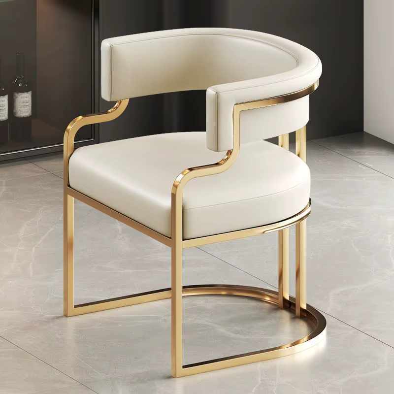 Chaise de salle à manger nordique simple, chaise de loisirs de luxe, chaise de maquillage pour chamb