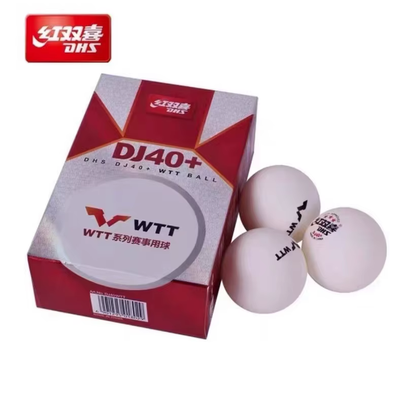 DHS 3 Star WTT DJ40 + PP-Balle de tennis de table, 6 pièces/boîte, originale