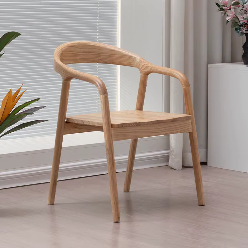 Chaises de salle à manger en bois, chaise en bois moderne de style nordique pour restaurants, chaise