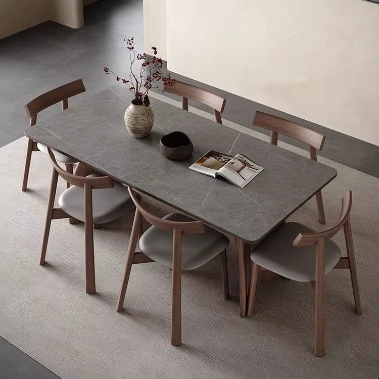 Table à manger en bois massif moderne de haute qualité, meubles de salle à manger