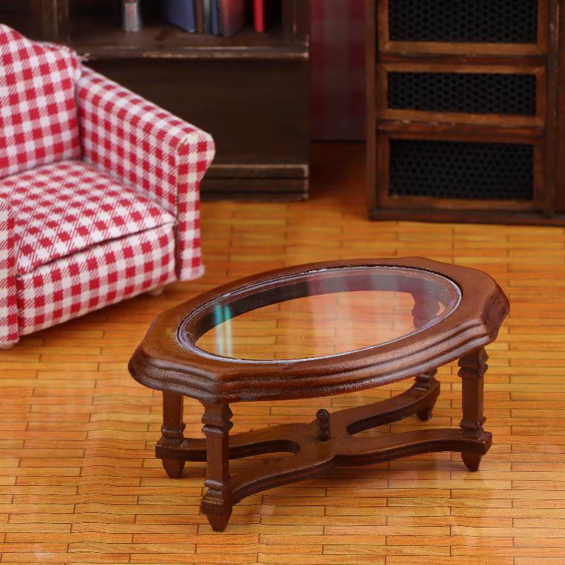 Table basse de Simulation, modèle de maison de poupée, meubles de salon, décoration, Micro scène, ac
