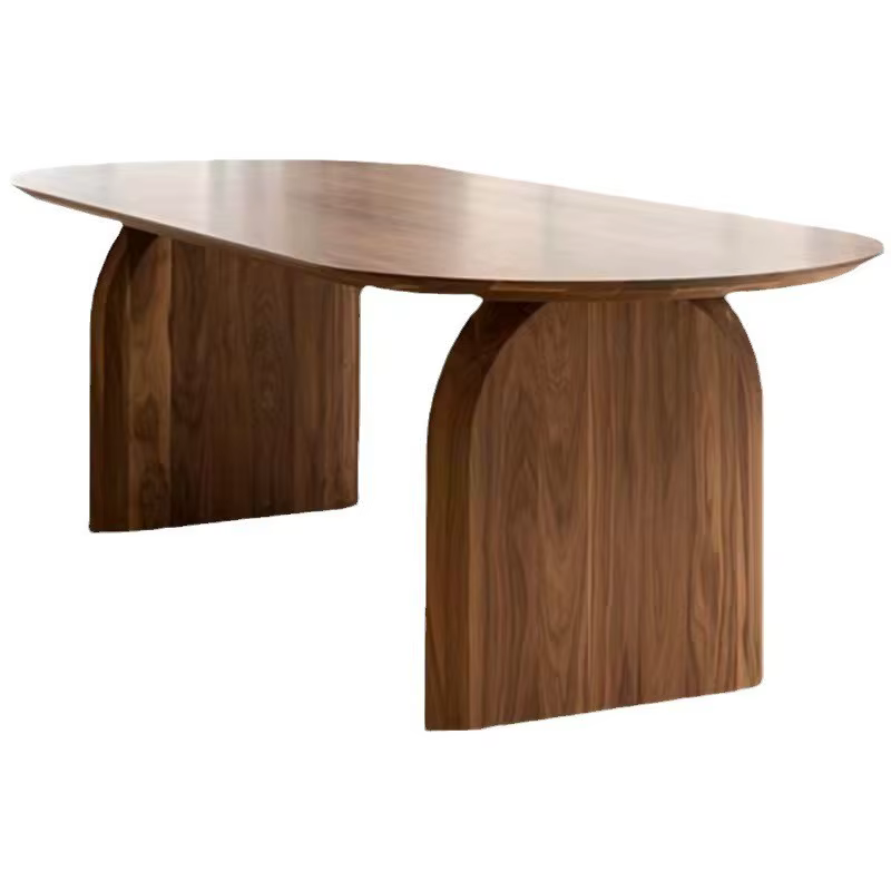 Table à manger minimaliste en bois massif, établi créatif, bureau au Design moderne, coin de maison 