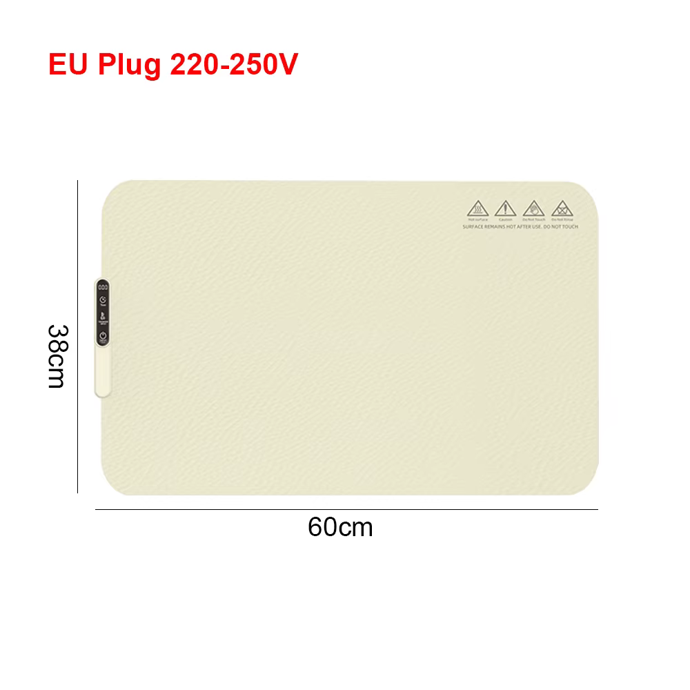 Tapis chauffant électrique pliable en Silicone, plateau chauffant Portable, réglage 6 Tem, Surface c