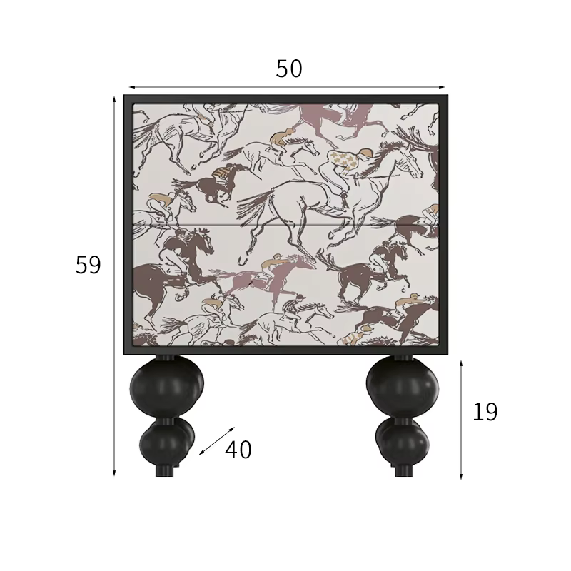 Tables de chevet esthétiques françaises, tendance, élégantes, pour chambre à coucher, rangement cach