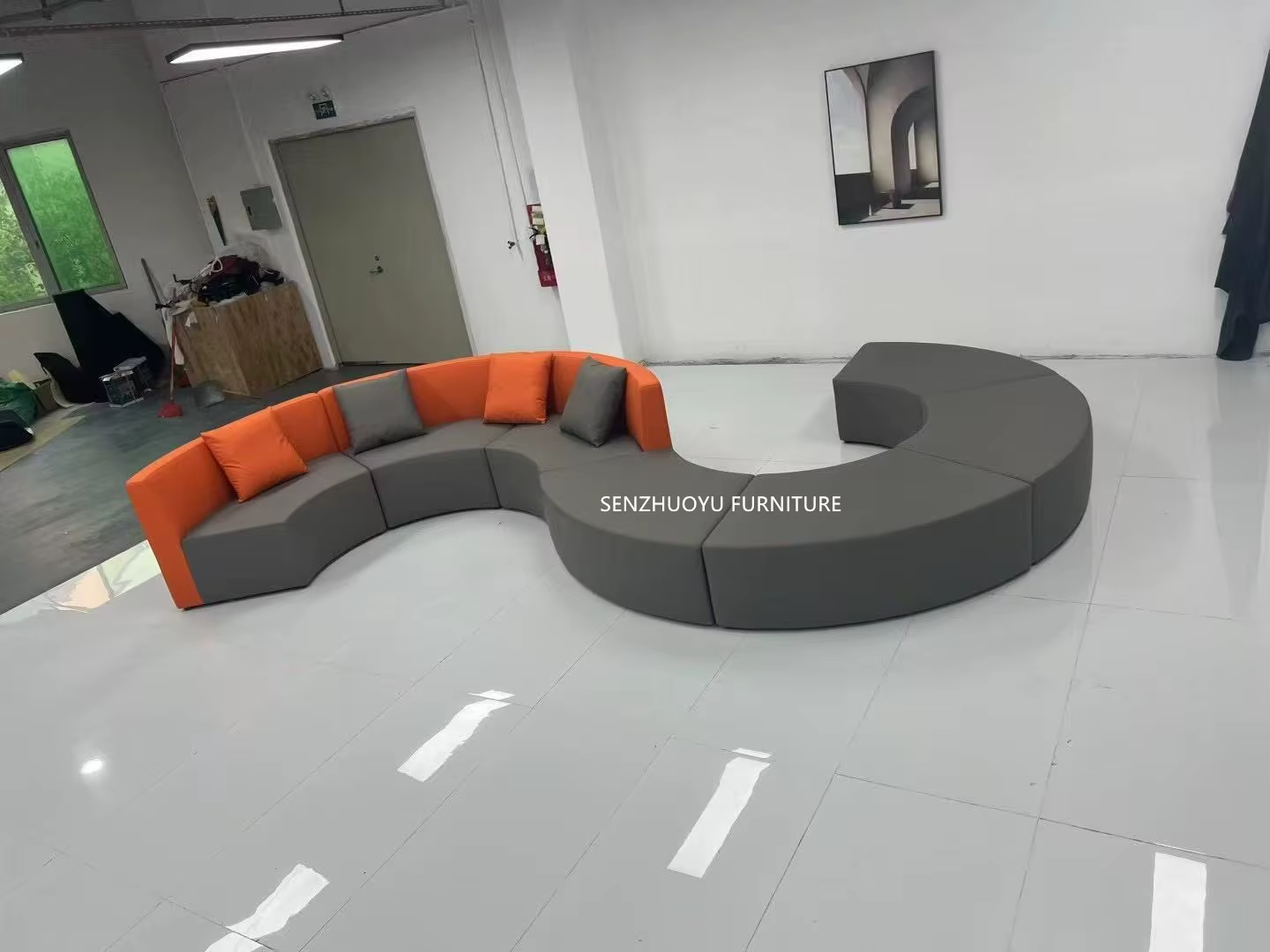 Ensemble de canapé sectionnel moderne en forme de S, pour la maison, le bureau, les hôtels, les zone