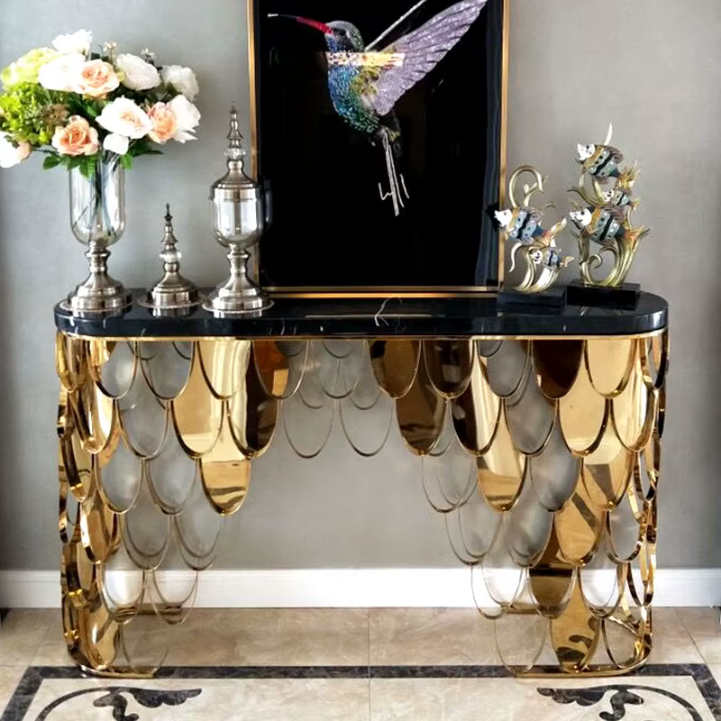Table d'entrée de rangement classique, exquise, moderne et Simple, Console de beauté nordique, meubl